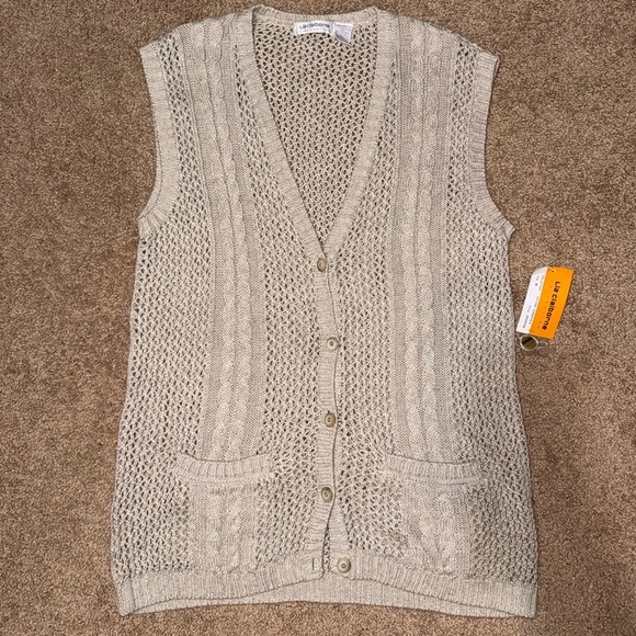 VTG Liz Claiborne Knit Sweater Vest - Picture 1 of 12